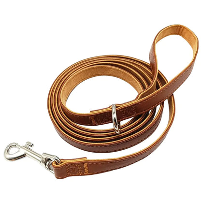 Wander Safe 6 ft Leather Dog Leash | Durable & Soft Leash for Small,Medium & Large Dogs